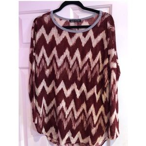 Nordstrom Chevron long sleeve top